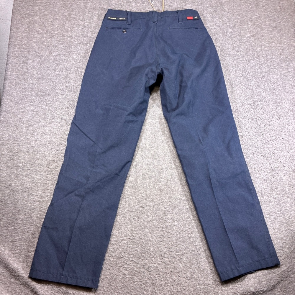 Workrite FR Work Pants Mens 32x30 Navy Blue Nomex Flame Resistant 402NX75MN - Picture 7 of 13